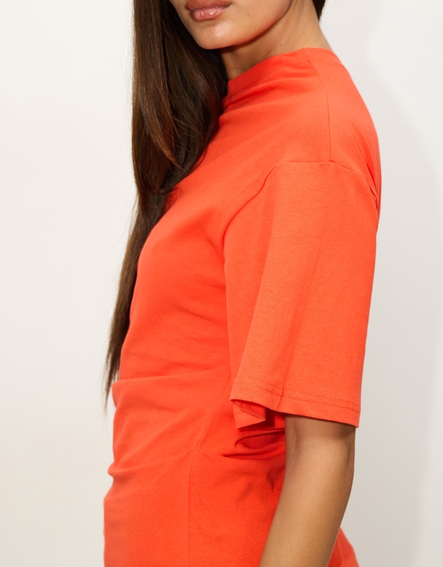 Dazie - Hazel Ruched Jersey Short Sleeve Top