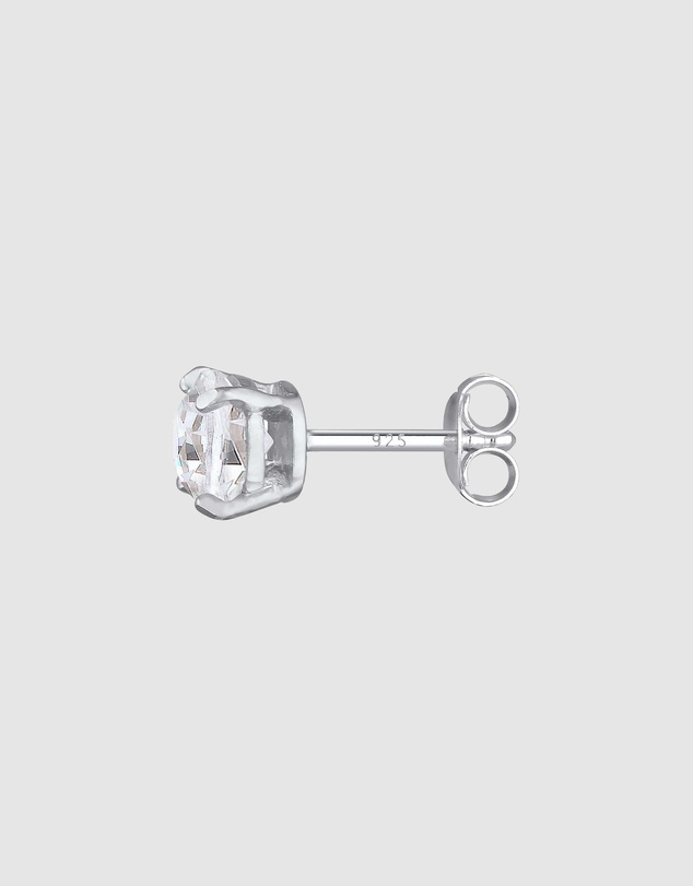 Kuzzoi - ICONIC EXCLUSIVE - Earrings Male Stud Swarovski® Crystals Single 925 Sterling Silver