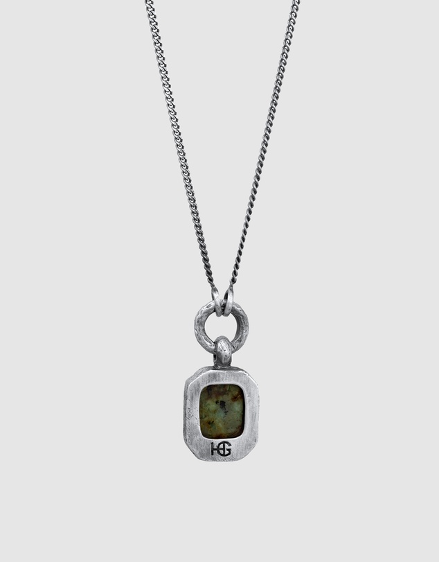 Haze & Glory - ICONIC EXCLUSIVE - Necklace Men African Turquoise Wisdom 925 Sterling Silver