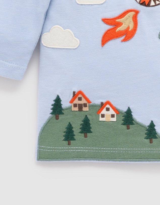 Purebaby - Flying Dragon Long Sleeve Tee -Kids-Babies
