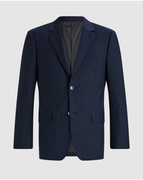 Tarocash - Ty Slim Check Wool Suit Jkt