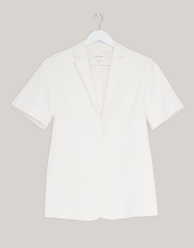 Revibe - Repaired Shona Joy Felix Short Sleeve Blazer - AU 8
