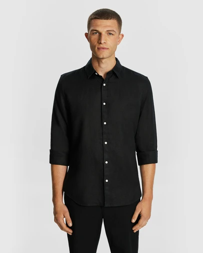 yd. - West Hampton Pure Linen Shirt