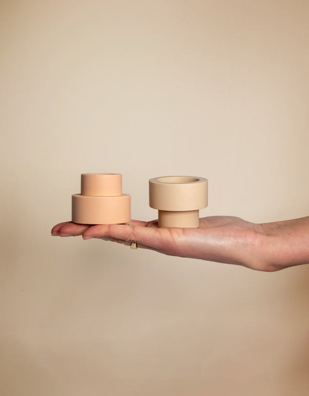 porter green - flipp sml silicone unbreakable candle holder set