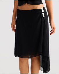 Vacay Swimwear - Aurelia Skirt Black