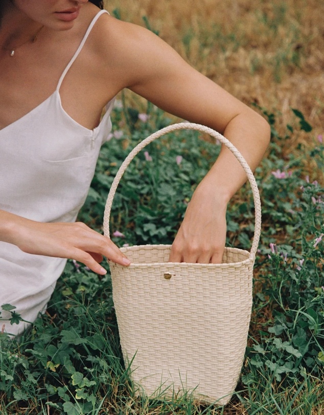 Mimmi Terra - Woven Bucket Bag Panna Cotta