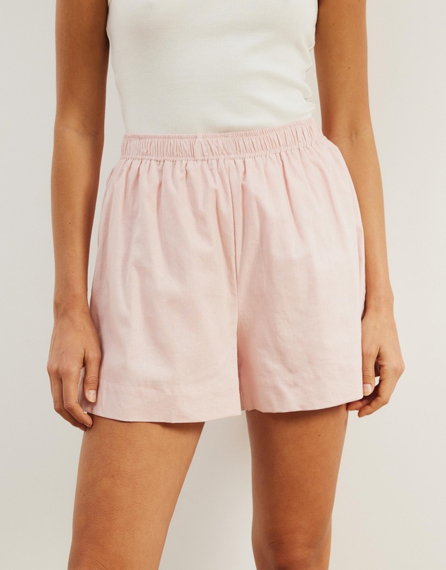 Atmos&Here - Raina Casual Linen Blend Shorts