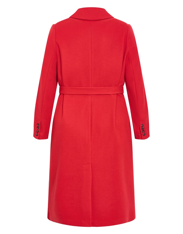 City Chic - Riley Row Belted Coat