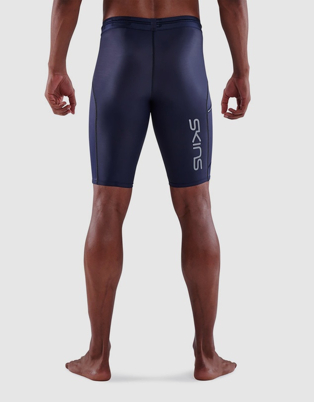 SKINS - SKINS Compression Men's Series-3 Running/Gym Half Tight Navy Blue