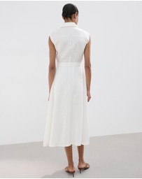 M.N.G - Linen Shirt Dress with Bow