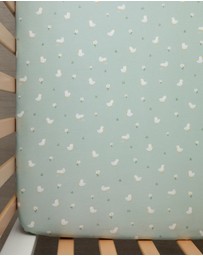 Living Textiles - 2 Pack Organic Cot Fitted Sheet - Goosey Goosey