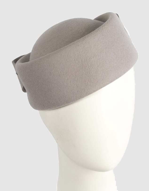 Max Alexander - Felt Grey Pillbox Hat
