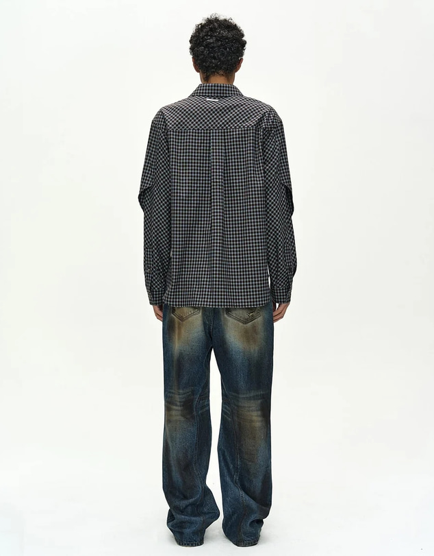 Andersson Bell - Maey Check Layered Shirt