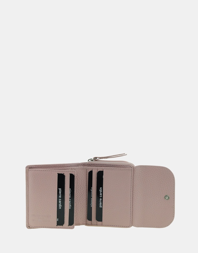 Pierre Cardin - Pierre Cardin Ladies Leather Tri-Fold Tab Wallet