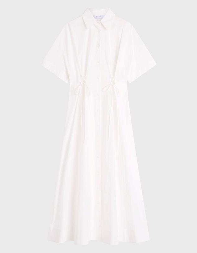 BONDI BORN - Kyoto Lace Front Shirt Dress