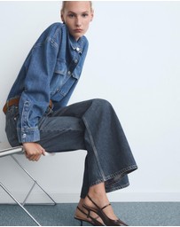 M.N.G - Wide-Leg Jeans With Buttons