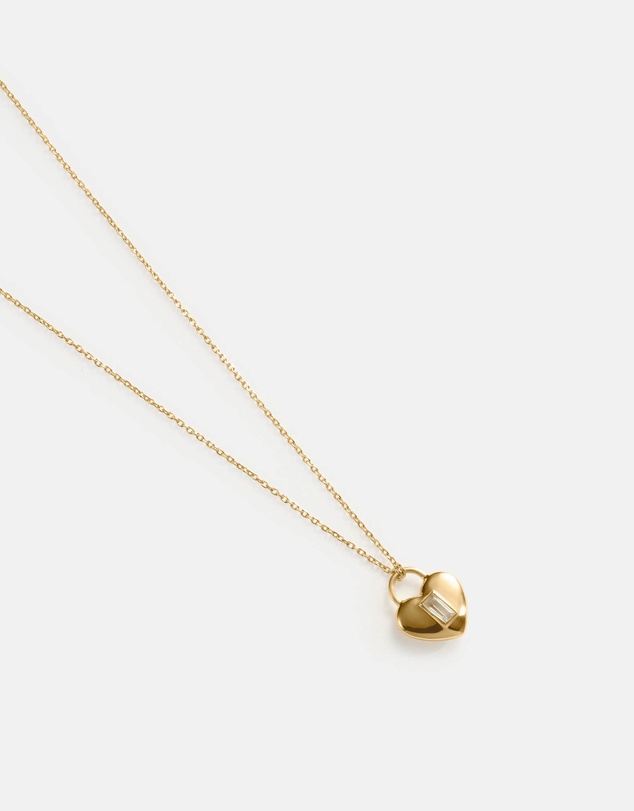 Kirstin Ash - Vera Heart Lock Necklace