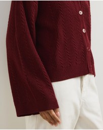 Atmos&Here - Nia Textured Knit Cardigan