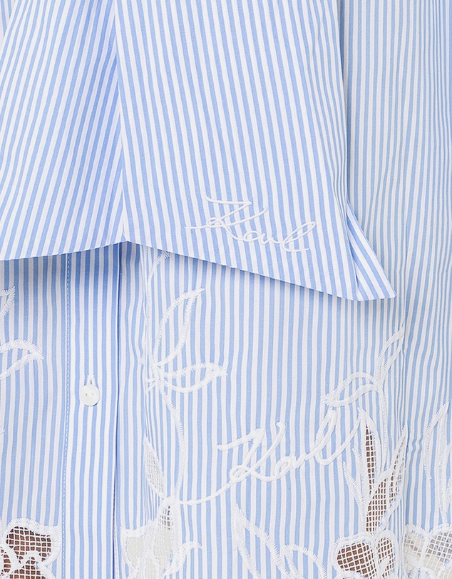 Karl Lagerfeld - Cut-Out Embroidery Shirt Dress