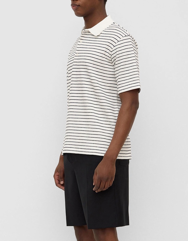 Assembly Label - Volley Stripe Short Sleeve Polo