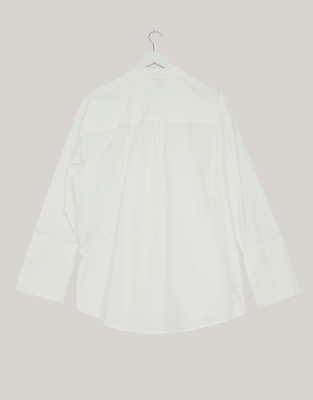 Revibe - Repaired Minima Esenciales Raine Cotton Shirt With Wide Cuffs - AU 10