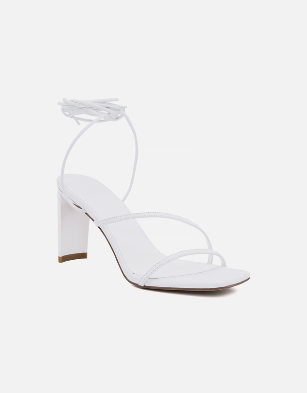 Nakedvice - The Cyrus Wrap White Heel