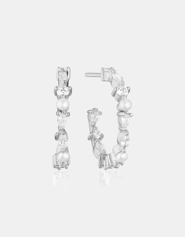 Sif Jakobs - Adria Creolo Medio Earrings Silver