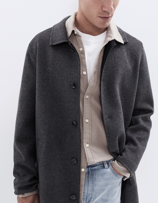 UNISON - Brushed Cotton L/S Regular Fit Shirt