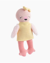 Living Textiles - Knitted Animal Toy - Freya the Flamingo