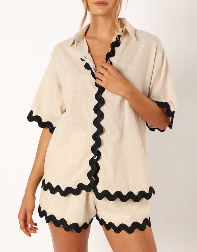 Petal & Pup - Wilson Short Set - Cream Black
