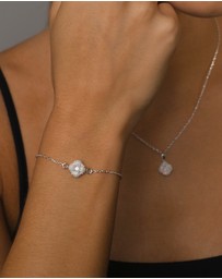 Von Treskow - Czelline Opal Clover Adjustable Belcher Bracelet