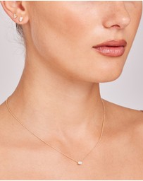 Zoe Olivia - 9K Gold Emerald Lab Grown Diamond Necklace