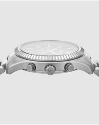 Michael Kors - Lexington Silver Tone Chronograph Watch