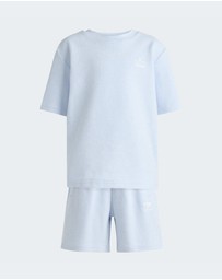 adidas Originals - Loose Waffle Short T-Shirt Set - Kids