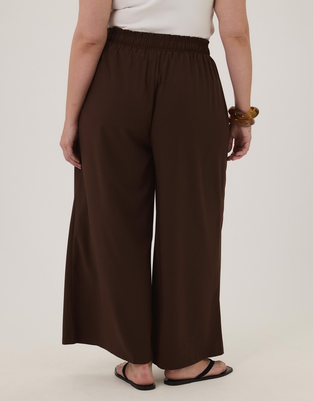 Atmos&Here Curvy - Flora Wide Leg Pants