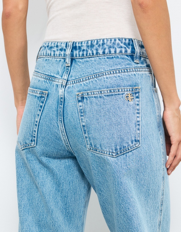 AERE - Mid Rise Curve Leg Jeans
