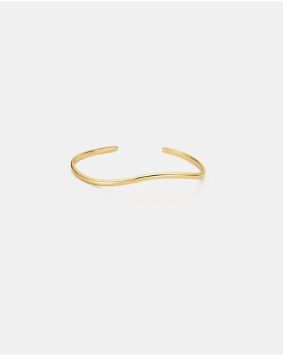 Ania Haie - Ania Haie Gold Wave Cuff Bracelet