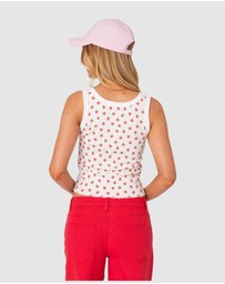 EDIKTED - Berry Cool Printed Tank Top