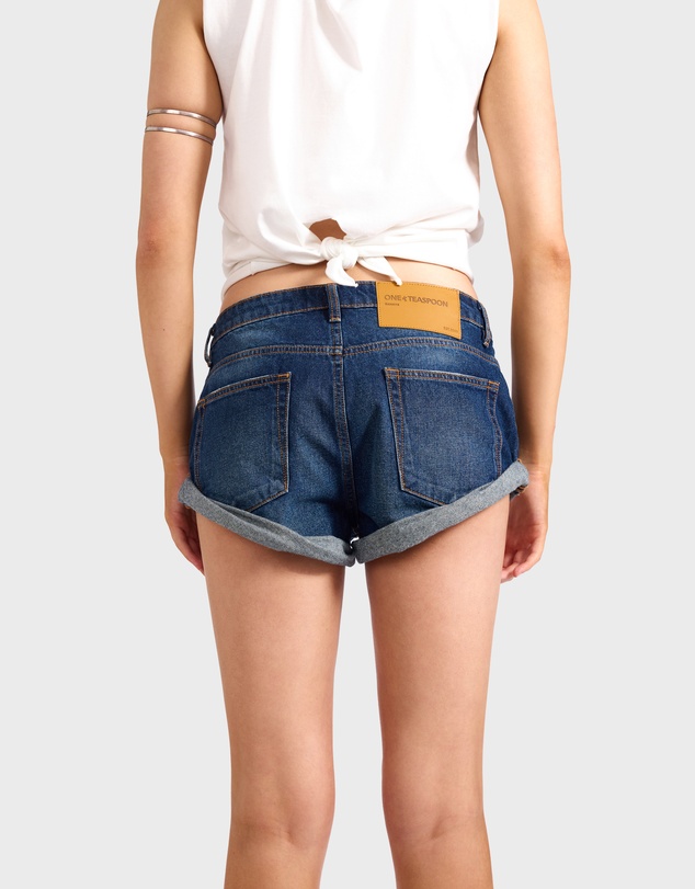 ONE TEASPOON - Bandits Low Waist Denim Shorts
