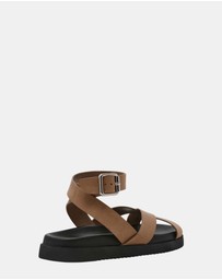Steve Madden - My Bestie Taupe Nubuck Sandals