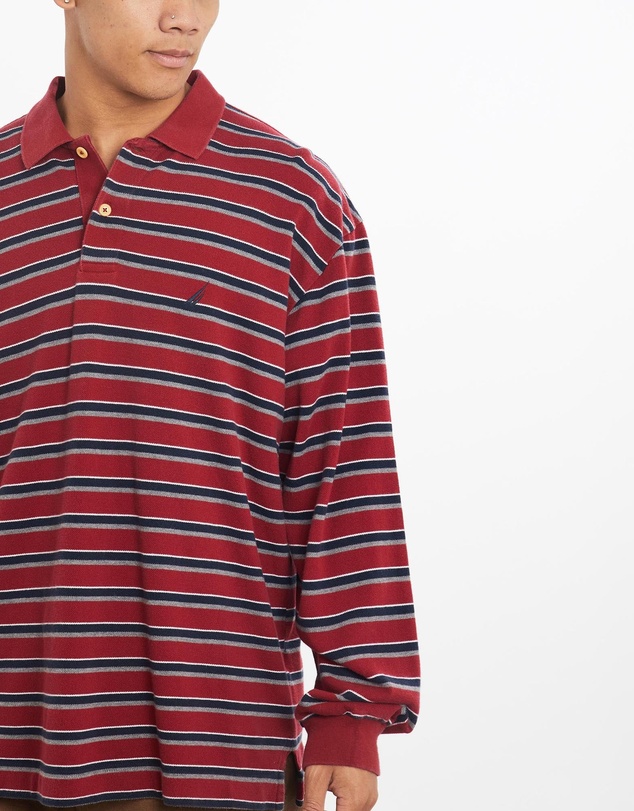 Vintage by The Real Deal - Pre Loved - Vintage Nautica Long Sleeve Polo Shirt