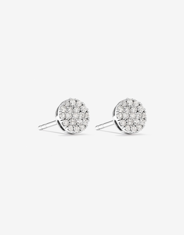 Michael Hill - 0.33 Carat TW Round Diamond Cluster Stud Earrings in 10kt White Gold