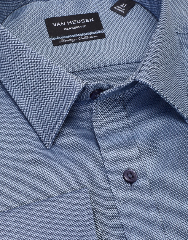 Van Heusen - Classic Relaxed Fit Shirt Herringbone