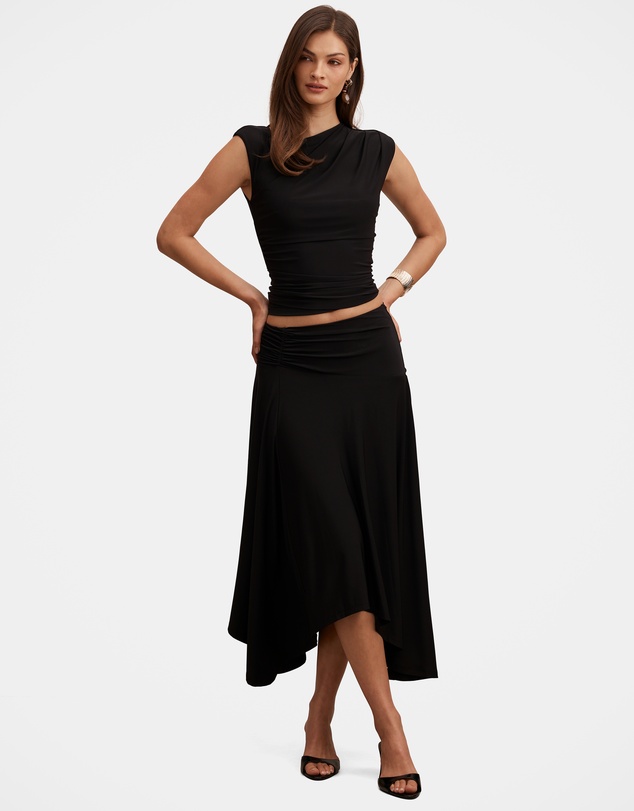 Forever New - Ariel Godet Hanky Hem Skirt