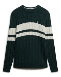 Superdry - Cotton Stripe Cable Jumper