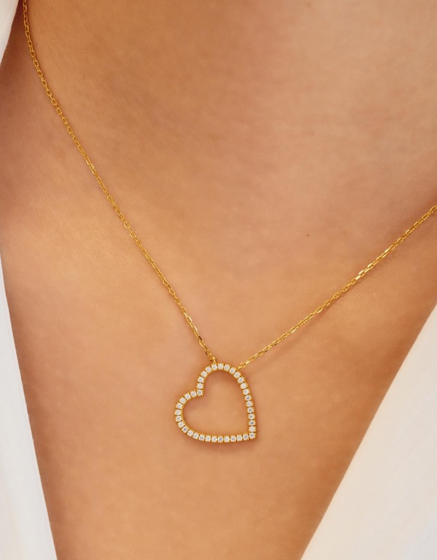 Ania Haie - Ania Haie Gold Heart Pendant Necklace