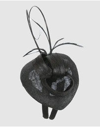 Max Alexander - Pillbox Black Racing Fascinator