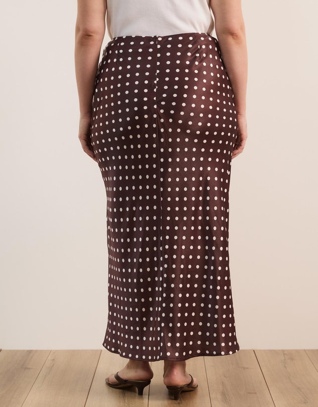 Atmos&Here Curvy - Joanne Satin Slip Skirt