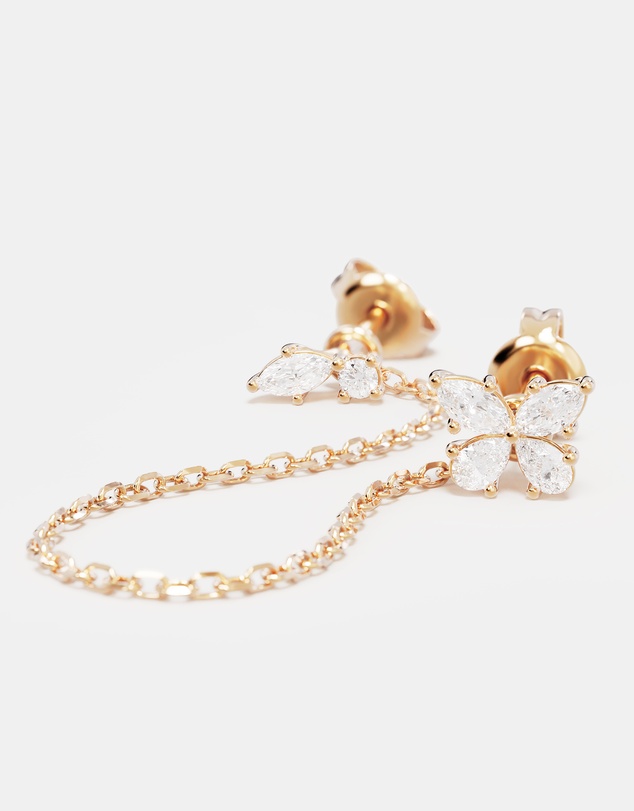 By Charlotte - Dancing in the Wind Chain Earrings