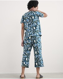 Seasalt - Seasalt Cornwall Teal Moonlight Pyjamas